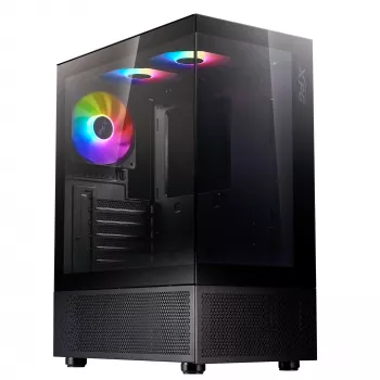 XPG INVADER X MINI kompaktiškas Mid-Tower korpusas, juodas