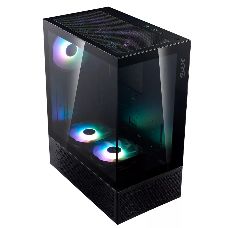XPG INVADER X MINI kompaktiškas Mid-Tower korpusas, juodas
