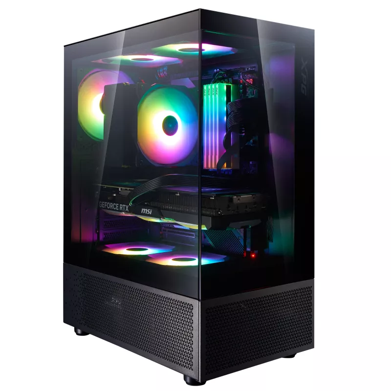 XPG INVADER X MINI kompaktiškas Mid-Tower korpusas, juodas