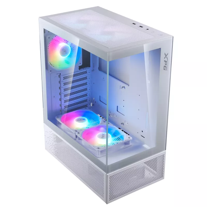 XPG INVADER X MINI KOMPAKTUS MID-TOWER KORPUSAS Baltas
