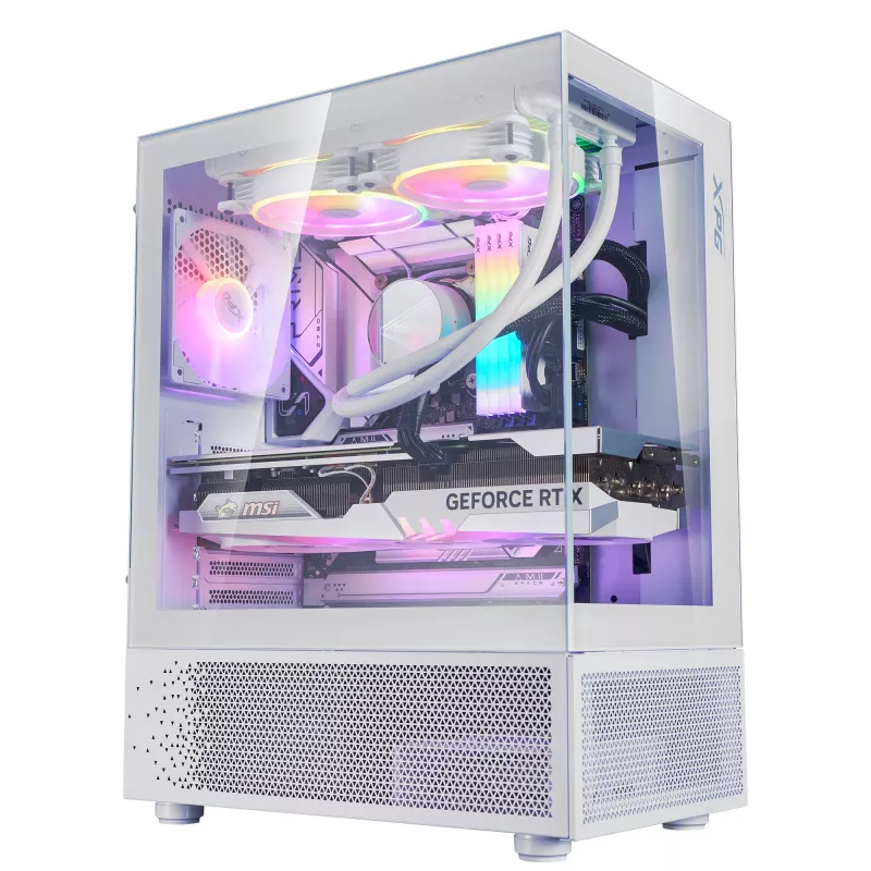 XPG INVADER X MINI KOMPAKTUS MID-TOWER KORPUSAS Baltas
