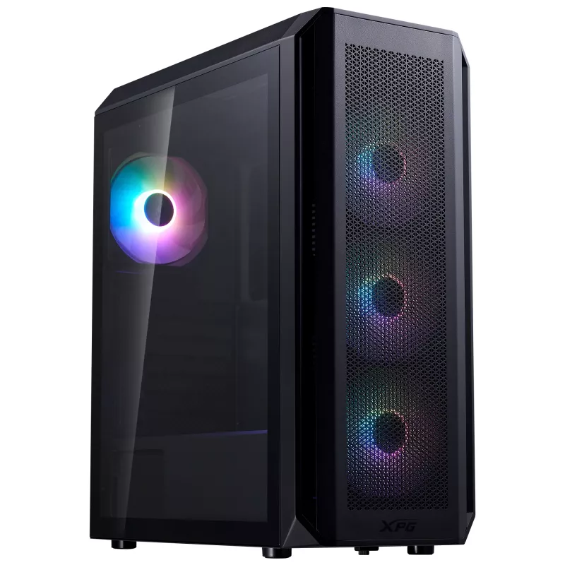 XPG VALOR AIR PLUS vidutinis bokštinis korpusas, juodas