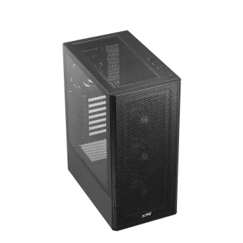XPG VALOR MESH Mid-Tower Black – vidutinis bokštas, ATX, mikro ATX, Mini-ITX, 4x120 mm išankstiniai ventiliatoriai