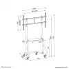 Neomounts NS-M3800BLACK mobilus stovas televizoriams 60-100 colių