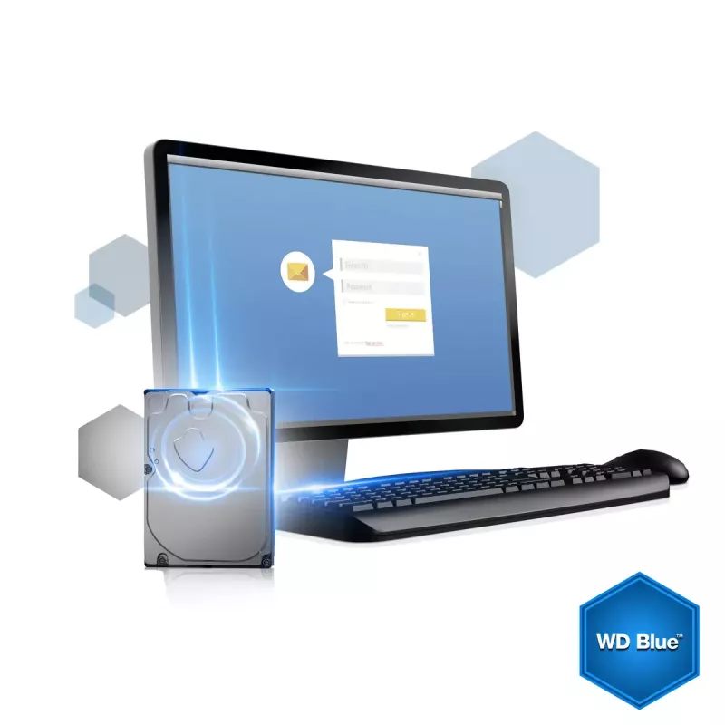 WESTERN DIGITAL Kietasis diskas - Wd Blue WD5000AZLX - 500GB - SATA 3,5 colio - 7200 aps/min - 32 MB buferis