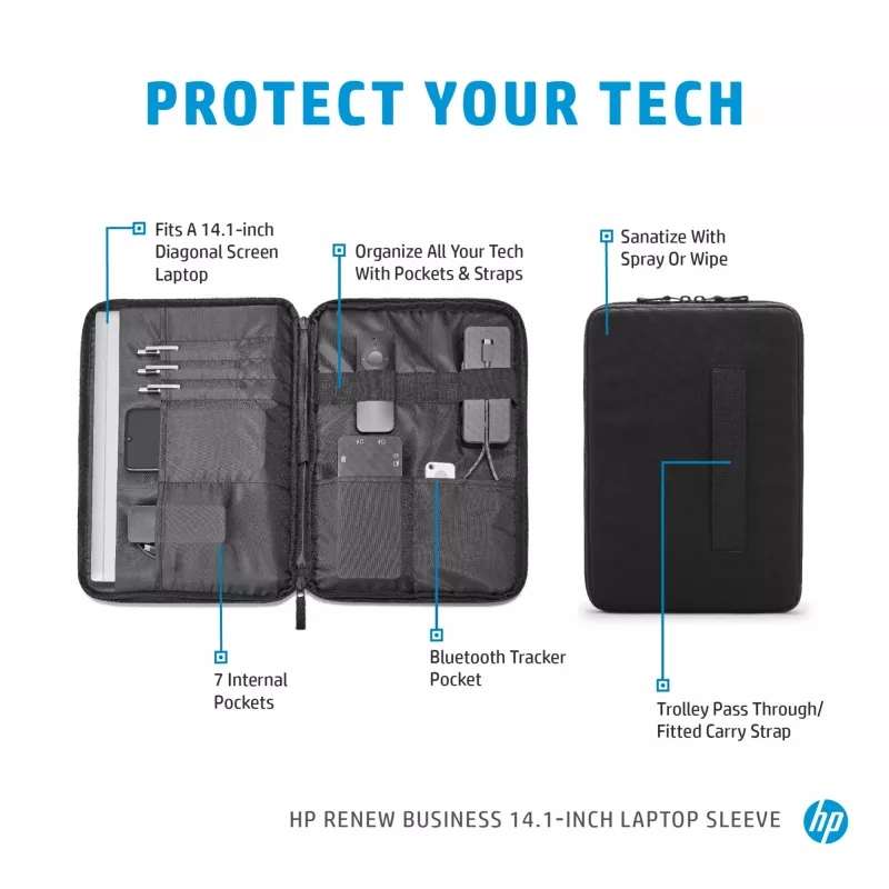 Dėklas nešiojamam kompiuteriui HP Renew Business 14,1 colio
