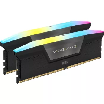CORSAIR Vengeance RGB 32GB (2x16GB) DDR5 6000MHz CL36 atminties rinkinys – juodas