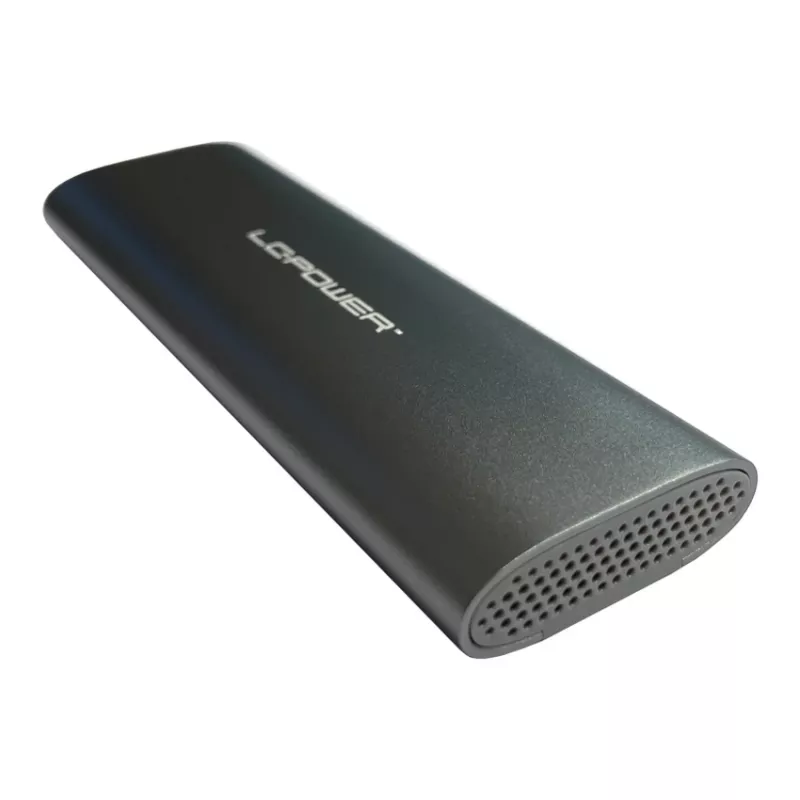 LC-Power M.2 SSD korpusas (NVMe ir SATA), USB 3.2 Gen.2x1, aliuminis - LC-M2-C-MULTI-2