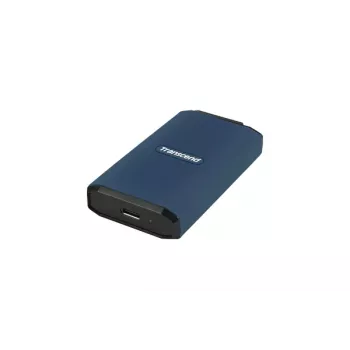 TRANSCEND ESD410C nešiojamasis SSD – 1TB – USB Type C / A – tamsiai mėlyna