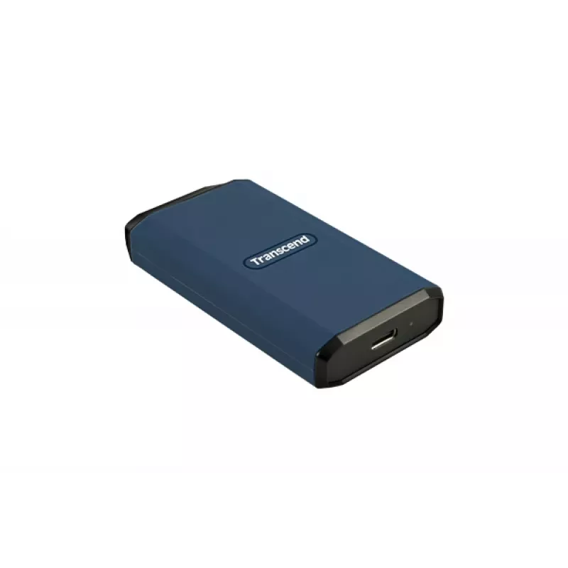 TRANSCEND ESD410C nešiojamasis SSD – 1TB – USB Type C / A – tamsiai mėlyna