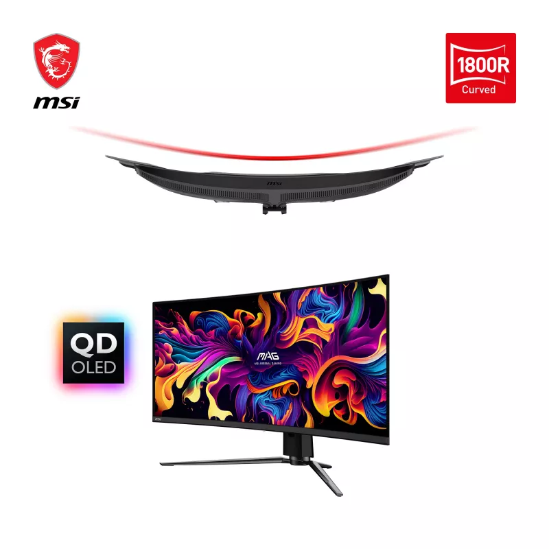 Monitorius MSI MAG 341CQPDE QD-OLED 86,4 cm (34 col.) 3440x1440 UltraWide Quad HD juodas