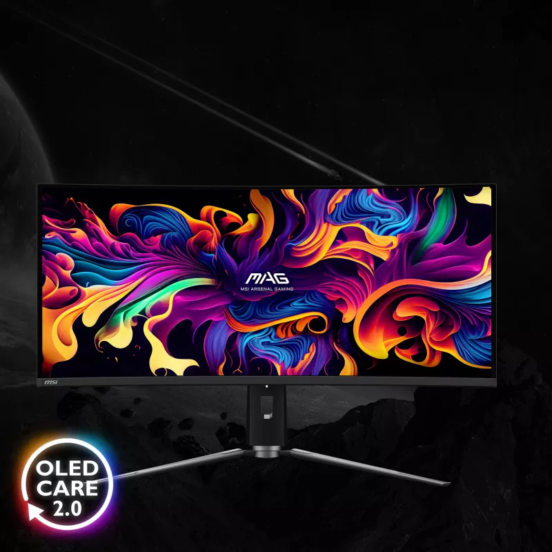 Monitorius MSI MAG 341CQPDE QD-OLED 86,4 cm (34 col.) 3440x1440 UltraWide Quad HD juodas