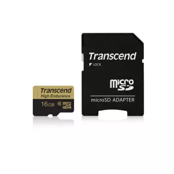 Flash atmintis Transcend 16GB MicroSDHC Class 10 su adapteriu