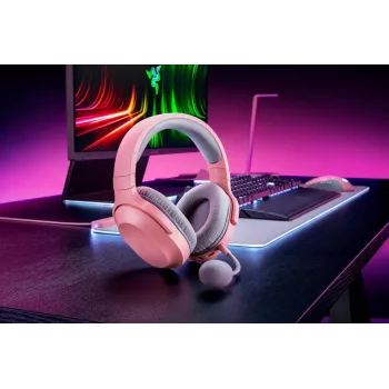 RAZER ausinės Barracuda X - Stereo - Laidinės ir belaidės - USB-C - Kvarcinis rožinis