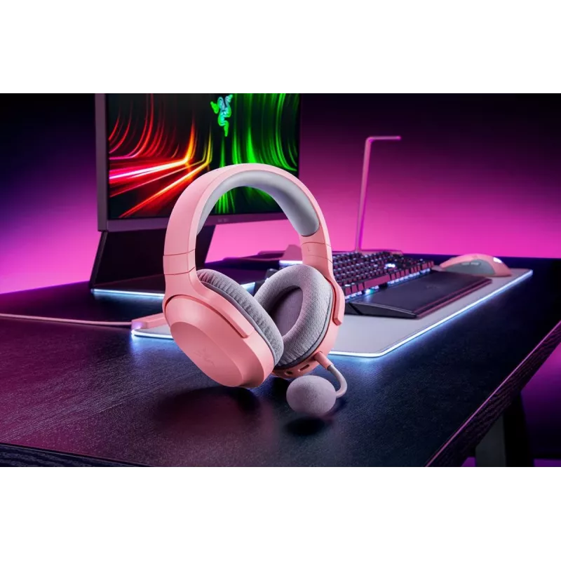 RAZER ausinės Barracuda X - Stereo - Laidinės ir belaidės - USB-C - Kvarcinis rožinis