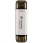 TRANSCEND ESD310c - 512 GB nešiojamas SSD - USB Type-A / USB Type-C - sidabrinis