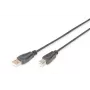 DIGITUS USB 2.0 laidas A-B, 2 m, USB 2.0 atitikmuo