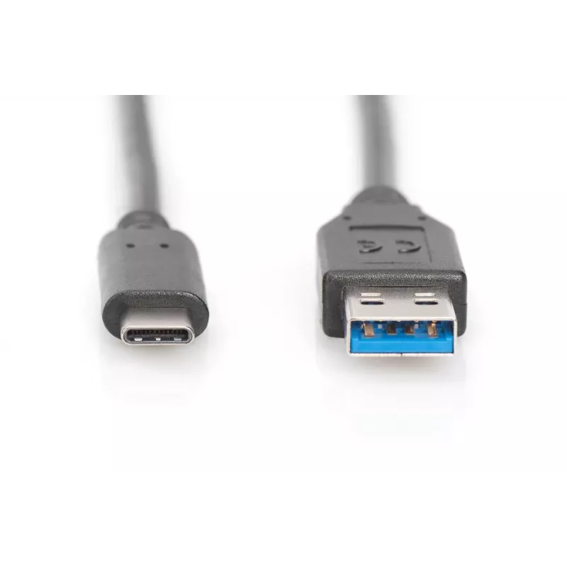 DIGITUS ASSMANN USB Type-C jungiamasis laidas, tipas C į A M/M, 1m Super Speed Juoda