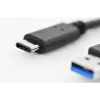 DIGITUS ASSMANN USB Type-C jungiamasis laidas, tipas C į A M/M, 1m Super Speed Juoda