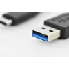 DIGITUS ASSMANN USB Type-C jungiamasis laidas, tipas C į A M/M, 1m Super Speed Juoda