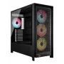 PC korpusas CORSAIR FRAME 5000D RS ARGB Midi Tower juodas — ATX, palaiko 3x140mm priekinius ventiliatorius, 2.5/3.5 colio diskus