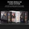 PC korpusas CORSAIR FRAME 5000D RS ARGB Midi Tower juodas — ATX, palaiko 3x140mm priekinius ventiliatorius, 2.5/3.5 colio diskus