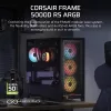 PC korpusas CORSAIR FRAME 5000D RS ARGB Midi Tower juodas — ATX, palaiko 3x140mm priekinius ventiliatorius, 2.5/3.5 colio diskus
