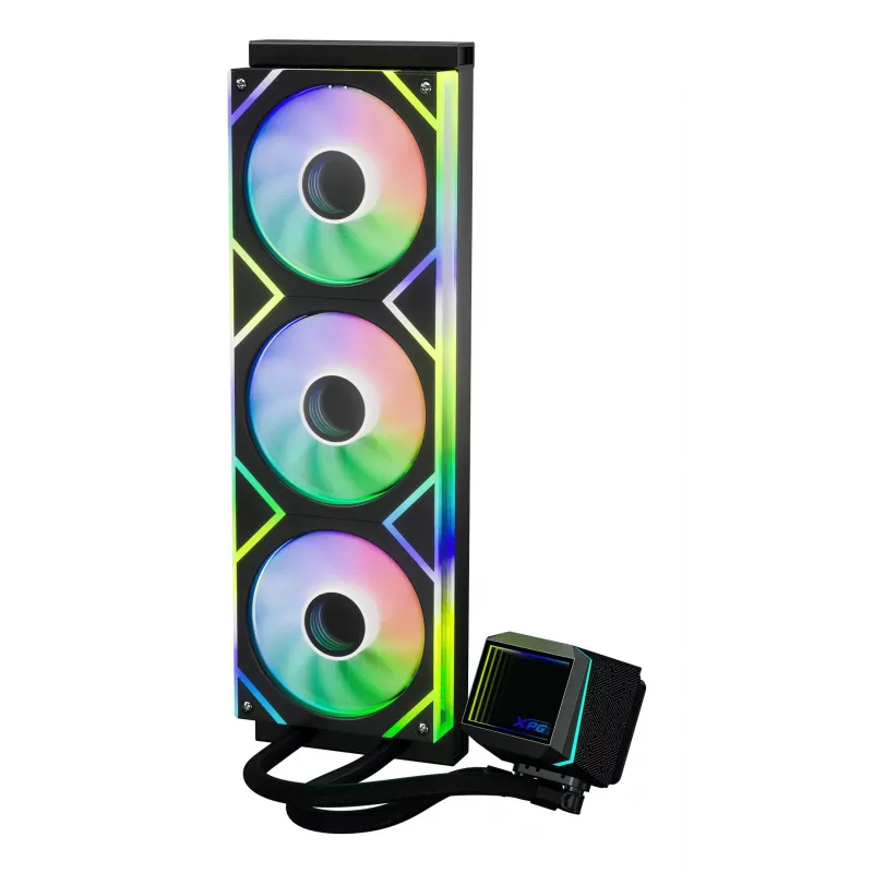 XPG LEVANTE II 360 Black, skysčio aušintuvas AIO, 12 cm, juodas