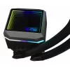 XPG LEVANTE II 360 Black, skysčio aušintuvas AIO, 12 cm, juodas