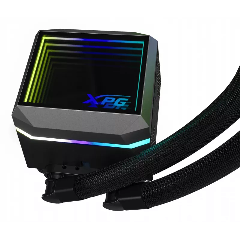 XPG LEVANTE II 360 Black, skysčio aušintuvas AIO, 12 cm, juodas