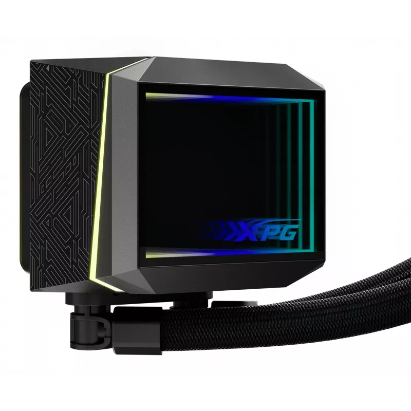 XPG LEVANTE II 360 Black, skysčio aušintuvas AIO, 12 cm, juodas