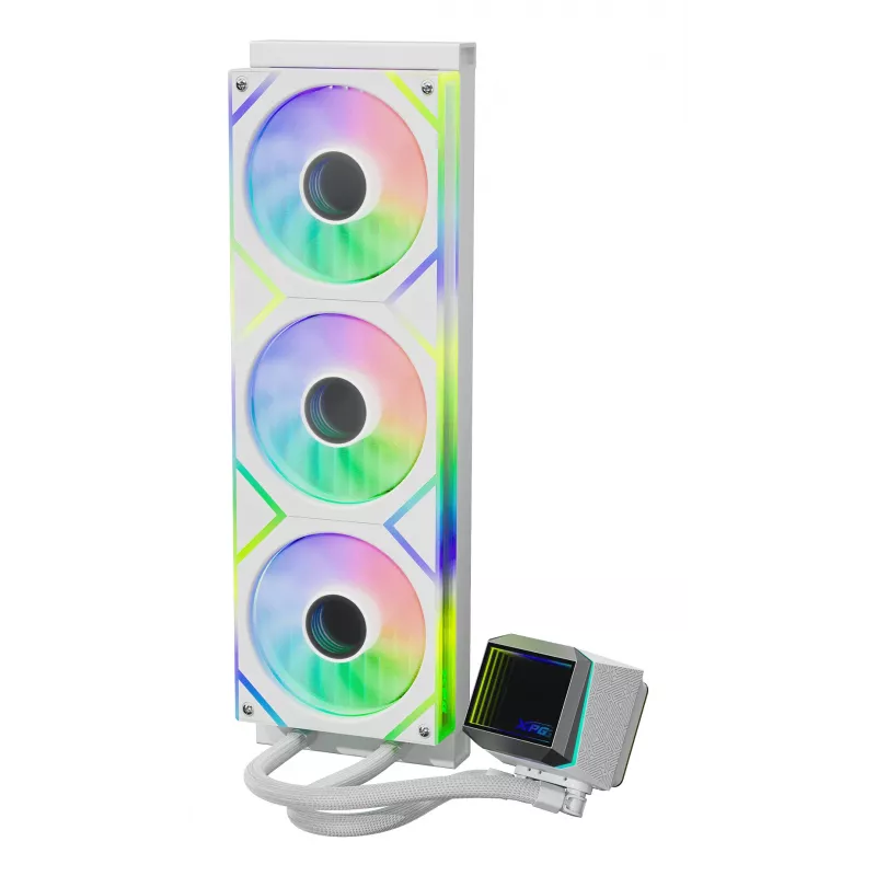 XPG LEVANTE II 360 White, skysčio aušintuvas AIO, 12 cm, Baltas