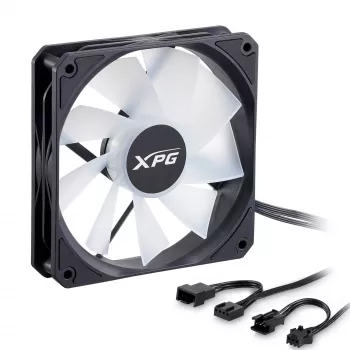 XPG VENTO R 120 ARGB PWM Juodas, Ventiliatorius, 12 cm, 300 RPM, 1600 RPM
