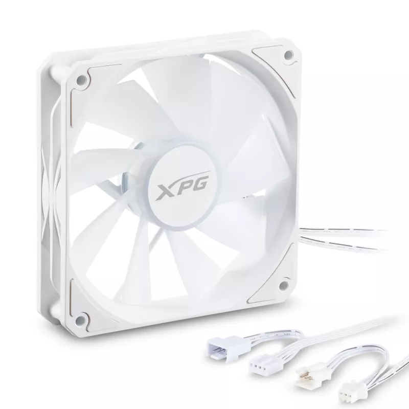 XPG VENTO R 120 ARGB PWM Baltas, Ventiliatorius, 12 cm, 300 RPM, 1600 RPM, Baltas