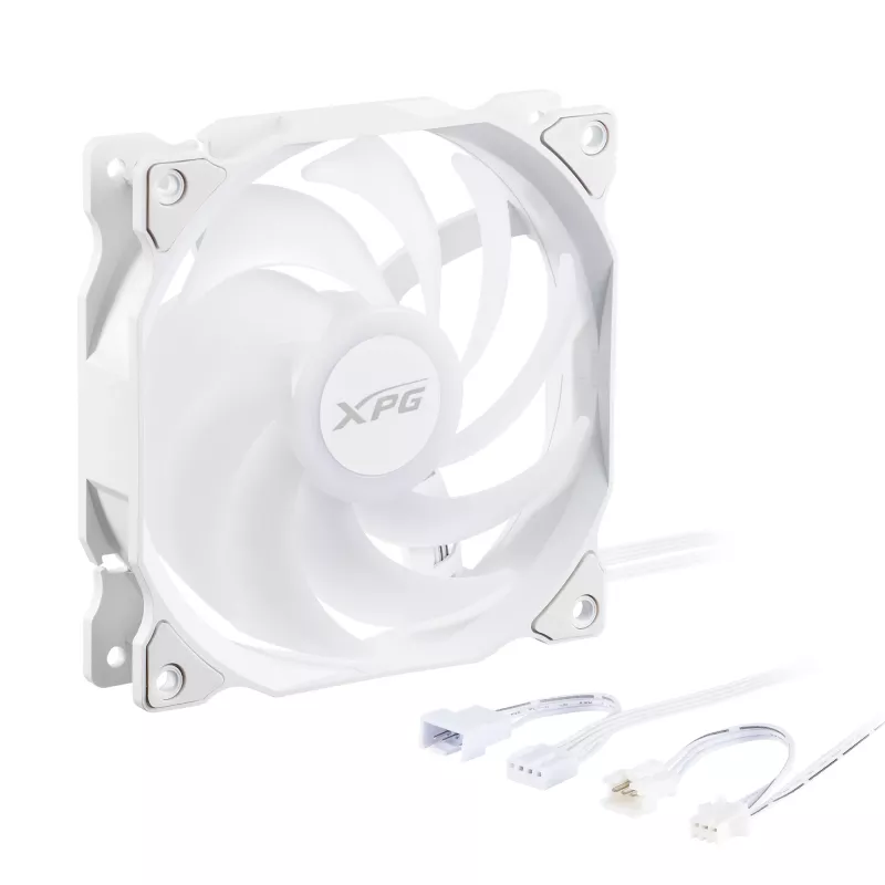 XPG VENTO 120 ARGB PWM White, Ventiliatorius, 12 cm, 300 RPM, 1850 RPM, Baltas