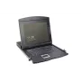 DIGITUS modulinė 43,2 cm (17 col.) TFT konsolė su 8 prievadų KVM, RAL 9005 juoda - QWERTY JAV