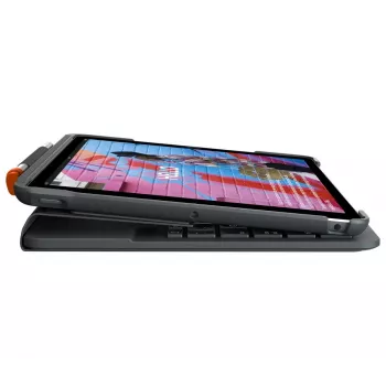 LOGITECH Slim Folio, iPad 7 kartai, Graphite, Qwertz Deutsch