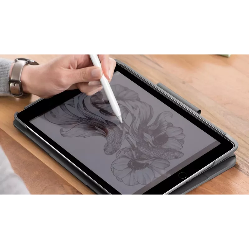LOGITECH Slim Folio, iPad 7 kartai, Graphite, Qwertz Deutsch
