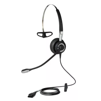 Jabra BIZ 2400 II Mono IP, 3-in-1, laidinis, biurui/skambučių centrui, 54 g, ausinės, juodos, sidabrinės