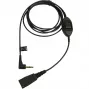 Laidas Jabra QD į 3,5 mm lizdą su atsiliepimo mygtuku, skirtas Alcatel, juodas