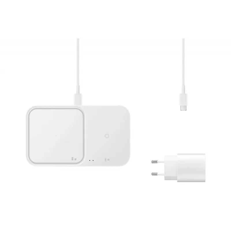 Samsung EP-P5400 belaidis įkroviklis ausinėms, išmaniesiems telefonams, laikrodžiams, USB, baltas
