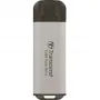 TRANSCEND ESD300S - 512GB nešiojamas SSD - USB Type-C - 3D NAND Flash - sidabrinis
