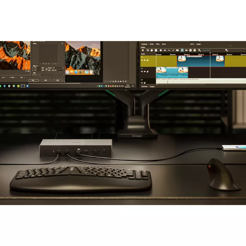 Kensington SD5000T5 EQ Thunderbolt 5 Triple 4K dokų stotelė su 140W PD - Windows/macOS