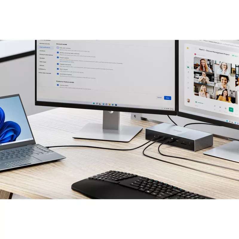 Kensington SD5000T5 EQ Thunderbolt 5 Triple 4K dokų stotelė su 140W PD - Windows/macOS