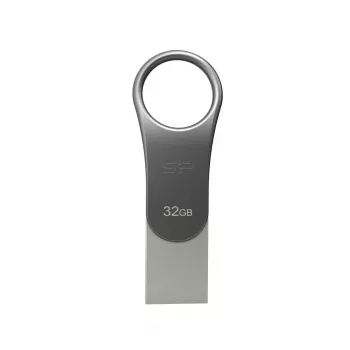 SILICON POWER Mobile C80 - 32GB Dual USB atmintukas - Type-C / Type-A - Pilka
