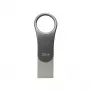 SILICON POWER Mobile C80 - 32GB Dual USB atmintukas - Type-C / Type-A - Pilka
