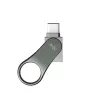 SILICON POWER Mobile C80 - 32GB Dual USB atmintukas - Type-C / Type-A - Pilka