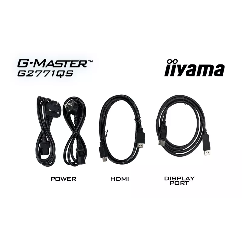 iiyama G-MASTER G2771QS-B1 monitor 68.6 cm (27 colių) 2560 x 1440 pikselių Wide Quad HD juodas