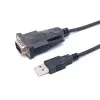 Equip USB-A į Serial (DB9) laidas, M/M 1,5 m, juodas