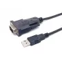 Equip USB-A į Serial (DB9) laidas, M/M 1,5 m, juodas